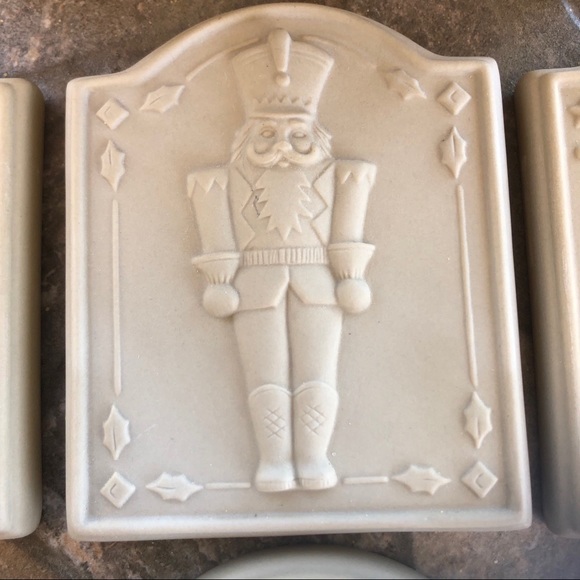 Brown Bag Christmas Cookie Mold Stamping Tiles Set With Caddy - Picture 5 of 12